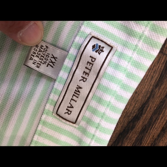 PETER MILLAR STRIPED POLO SHIRT XXL - Picture 3 of 3